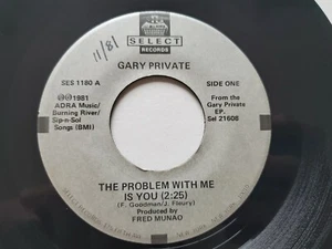 GARY PRIVATE - The Problem With Me Is You / Caught Up In Los Angeles POWER POP - Imagen 1 de 2