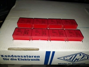 20pcs GENUINE WIMA TUBE AMP MKP10 0.1uF 100nF 630V AUDIO MKP caps! 27.5mm - Picture 1 of 2