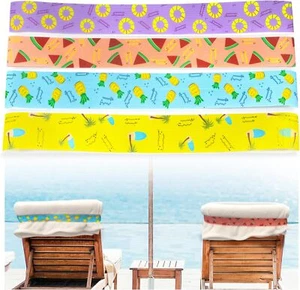 Paquete de 4 bandas de toallas de playa Betus - Toallero toallero toalla elástica - Imagen 1 de 6
