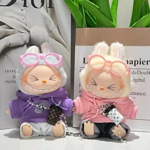 PER LABUBU Vestiti I Mostri Peluche Bambola Set Vestiti Fatti a Mano No Giocattoli - Foto 1 di 10