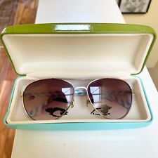 Kate Spade BLOSSOM Aviator 58mm Metal Frame Sunglasses Original Box & Cloth