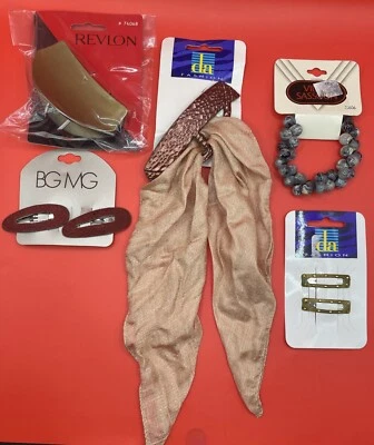 Y2K Retro Años 90 Pinzas para el Cabello, Scrunchie, Garra Clip Lote Revlon, Vidal Sassoon, BGMG Foto 1 de 4