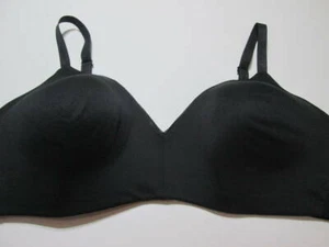 Calvin Klein Size L Bra Black Wireless Lined Adjustable Seamless - Picture 1 of 7