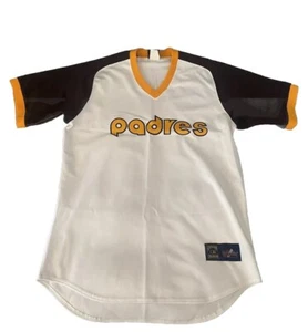 Vintage Cooperstown Majestic San Diego Padres Throwback Retro Jersey Pullover L - Picture 1 of 9