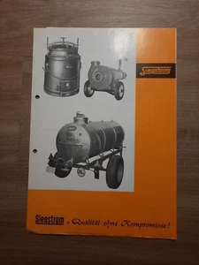 original Prospekt Siegstrom Qualität ohne Kompromisse Pumpen 1972 - Bild 1 von 3