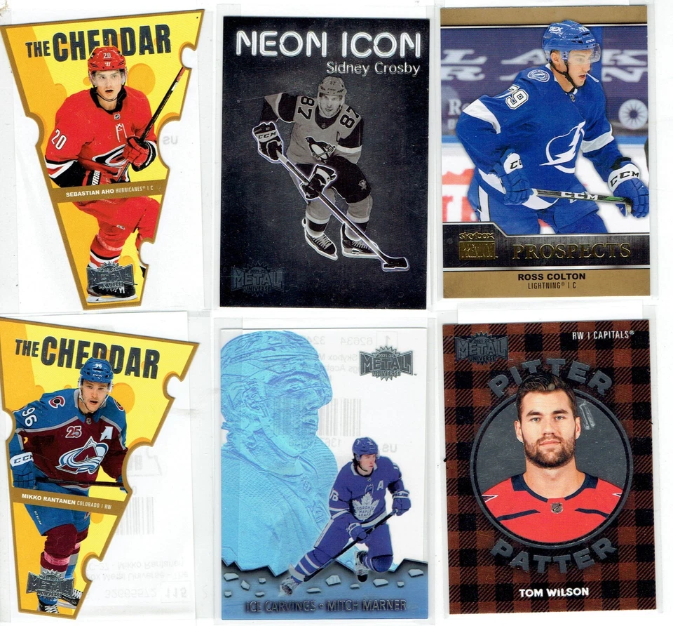 Single Card - 2021-22 Skybox Metal Universe Hockey Insert Card - You Pick! - Image 1 of 1