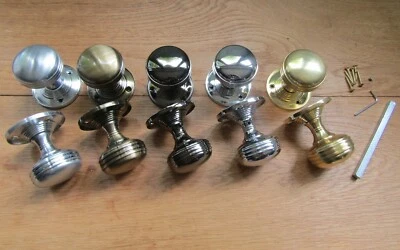 Traditional old retro country style MORTICE KNOBS interior lever door handles - Image 1 of 3