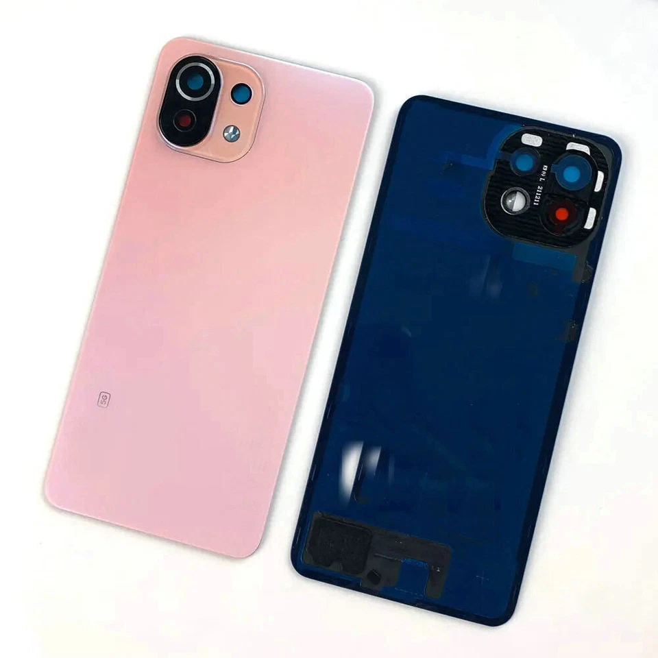 Repuesto Cristal Trasero Cubierta Batería Para Xiaomi Mi 11 Lite 5G con Lente Cámara Foto 1 de 1