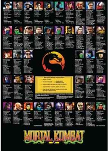 Poster stampa Mortal Kombat Finishing Moves formati A3 o A4 disponibili (senza cornice) - Foto 1 di 3