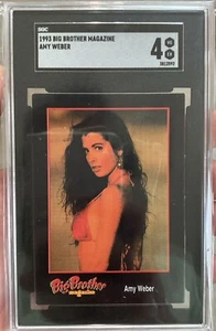 1993 Big Brother Magazine Amy Weber Trading Card SGC 4 Actress WWE - Picture 1 of 2