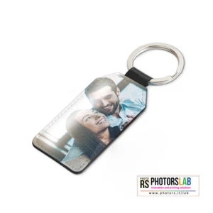 PORTACHIAVI IN ECOPELLE PERSONALIZZATO CON FOTO E SCRITTE / IDEA REGALO - Foto 1 di 9