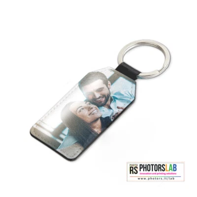 PORTACHIAVI IN ECOPELLE PERSONALIZZATO CON FOTO E SCRITTE / IDEA REGALO - Immagine 1 di 4