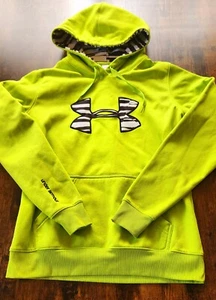 Under Armour Hoodie Lime Green Zebra Ladies Size Small - Picture 1 of 6