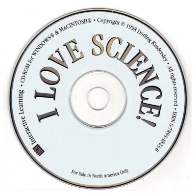 DK I Love Science (Ages 7-11) (CD, 2000) for Win/Mac - NEW CD in SLEEVE - Image 1 of 2