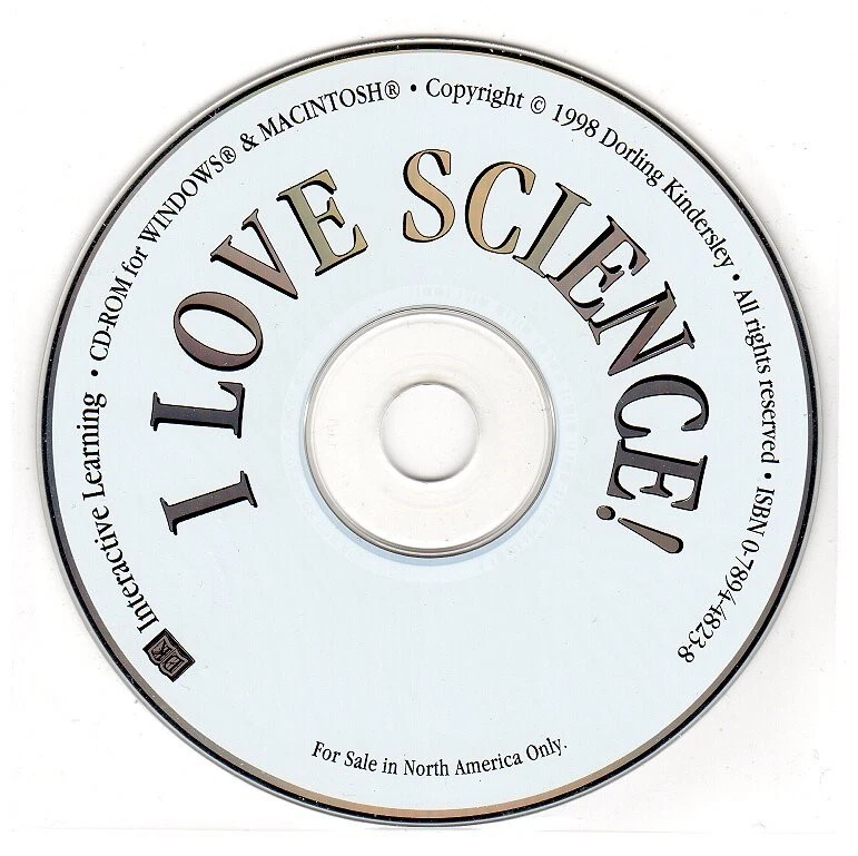 DK I Love Science (Ages 7-11) (CD, 2000) for Win/Mac - NEW CD in SLEEVE - Image 1 of 2