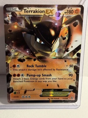 Pokemon - Terrakion EX - 71/124 - Dragons Exalted - Holo - Ultra Rare MP - Image 1 of 3