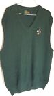 Steve Striker Fairway Sports XL Green Knit Golf Sweater Vest Made in USA