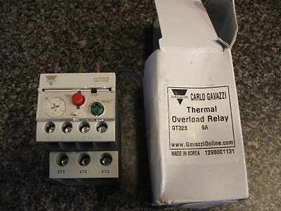 Carlo Gavazzi GT32S  6Amp to 9Amp Thermal Overload Relay - Image 1 of 3