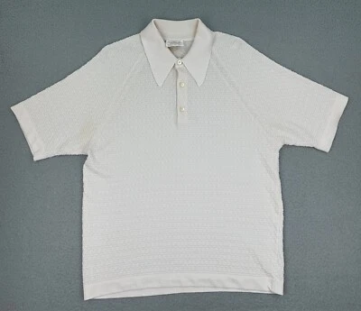 Винтажная мужская вязаная рубашка 60-е 70-е Donegal Coleseta L Rat Pack Mad Men - Изображение 1 из 4