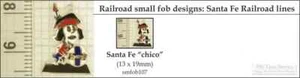 Santa Fe railroad decorative fobs, various designs & watch chain options - Picture 1 of 7