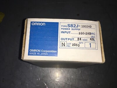 Fuente de alimentación Omron, tipo S82J-10024D, entrada 100-240vac, nueva en caja, salida 24vdc Foto 1 de 2