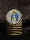 Icon Of The Virgin Of Mary Blessed Printed Wood Olive Base Holy Land Stylish