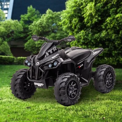Kahuna GTS99 Kids Electric Ride On Quad Bike ATV 50W - Black - image 1 of 4