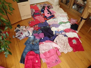 XXL Konvolut Baby Mädchen (ca. 50 Teile) Marken Hosen, etc. 68-82 bis 86 - 92 - Bild 1 von 12