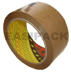 144 Rollen (4 Kartons) x 3M "BUFF" Scotch Verpackung 371 Paket 2" Klebeband 48mm x 66M - Bild 1 von 1