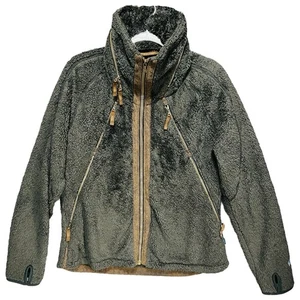 Kuhl Fliegerjacke Damen Gr. XL Breen Teddybär Fleece Full Zip Taschen Kapuze - Bild 1 von 16