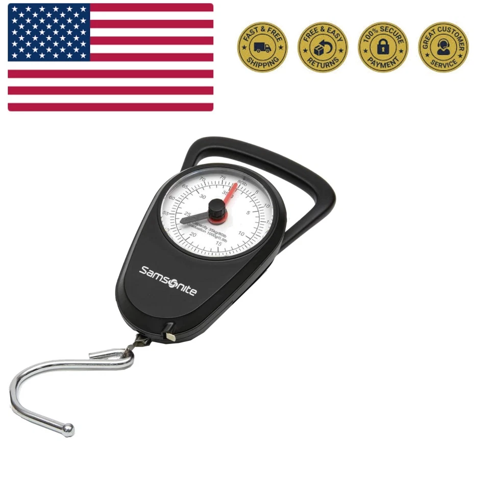 Samsonite Manual Luggage Scale for Travel 80lbs