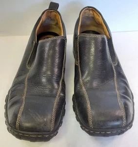 Born Shoes Mens Size 10.5 Slip On Loafer Bicycle Toe Leather M3198 E5 - Picture 1 of 24