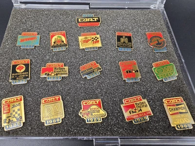 1989 CART Gold Collection Limited Edition Hat Pins Indy Car Racing Lot Of 16 Set - Image 1 of 4