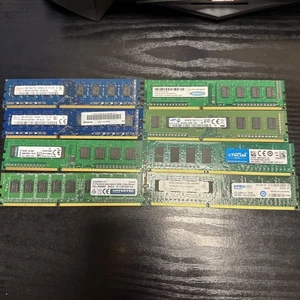 10 Sticks DDR3 4GB Desktop RAM Großhandel Bulk Restposten | Top Marken | funktionstüchtig - Bild 1 von 3