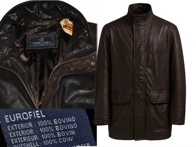 Chaqueta de cuero para hombre CORTEFIEL talla equivalente a L CT01 T3P Foto 1 de 4