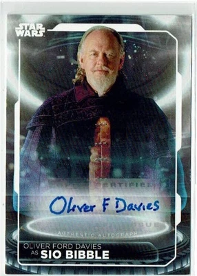 Star Wars Battle Plans Autograph A-OD Oliver Ford Davies as Sio Bibble - Image 1 of 2