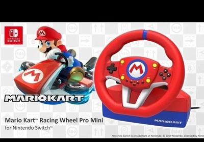 Hori NSW-204U Mario Kart Racing Wheel Pro Mini for Nintendo Switch - Image 1 of 4