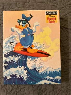 Vintage Golden Disney's Surfing Donald Duck 100 Piece Puzzle Complete BRAND NEW! - Image 1 of 3