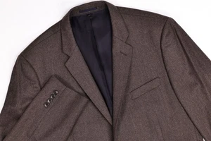 J Crew Ludlow Vitale Barberis Solid Brown Wool Blazer Jacket 44 R - Picture 1 of 13