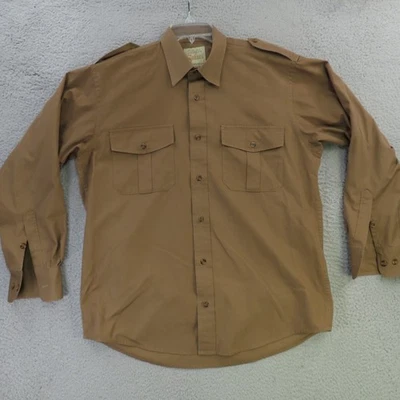 Cabelas Shirt Men Medium Safari Series Long Sleeve Utility Outdoors Hunting - Image 1 of 4