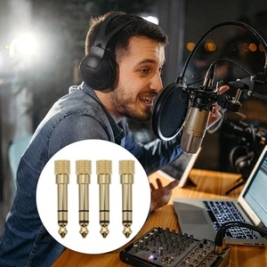 4 Pezzi Adattatore Spina Auricolare Femmina Stereo Cuffie Jack Convertitore - Foto 1 di 12