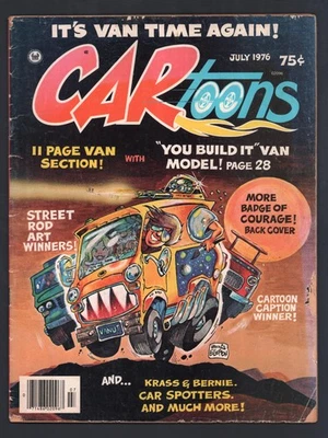 Cartoons Magazine July 1976 Acceptable - Image 1 of 2
