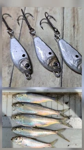 Angeln Jiggen Casting Trolling Spoon Köder 1/2oz Holograph Shad (3 Stück) - Bild 1 von 5