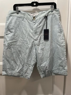 Pantalones Cortos de Tela PDC Para Hombre Talla 34 Azul Algodón Chino Nuevos con Etiquetas Preppy Golf Foto 1 de 4