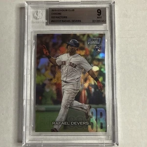 2018 Stadium Club Refractor Rafael Devers ROOKIE BGS 9 AE - Bild 1 von 2