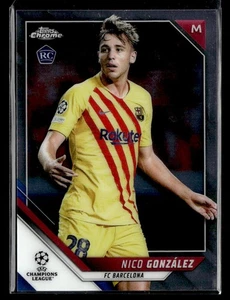 2021-22 Topps Chrome UEFA Champions League Nico González #107 Rookie - Picture 1 of 2
