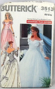 Butterick 3513 Braut- oder Brautjungfernkleid, Büste 38 - Bild 1 von 1