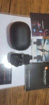 Reloj Automático Hamilton Caqui Azul Marino Bajo Cero Esfera Negra 46Mm H78585333 Buceo Foto 1 de 4