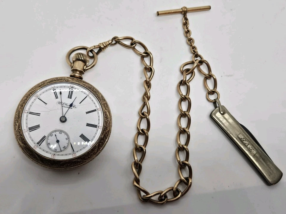 1892 U.S. Watch Co. (Waltham Mass) Gents Gold G.F. Victorian Pocket Watch 18s - Image 1 of 4