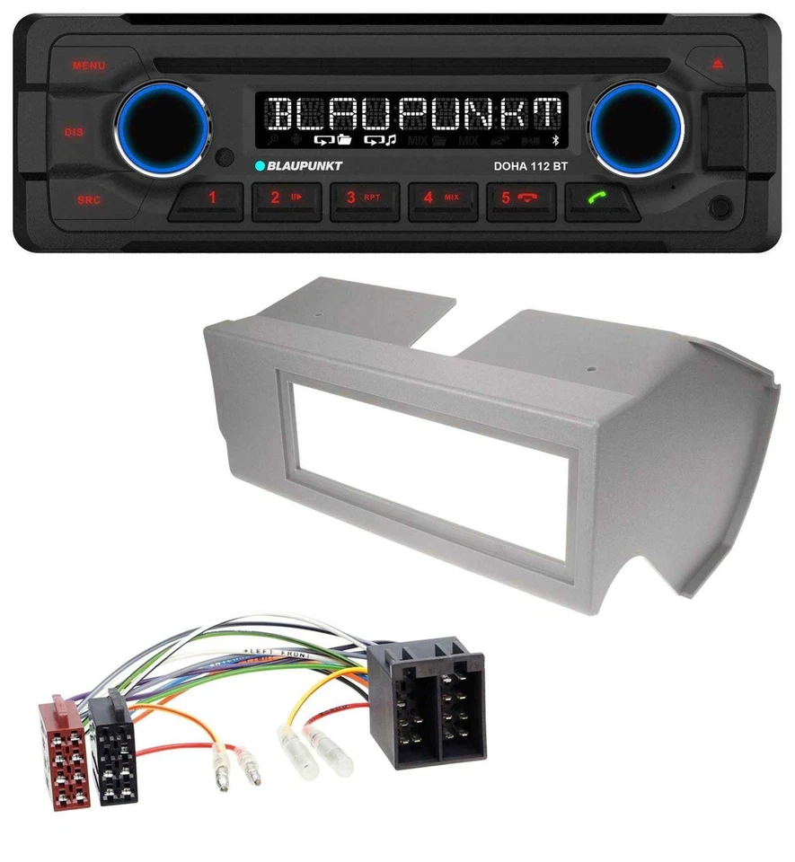 Blaupunkt AUX MP3 CD Bluetooth USB Autoradio für Fiat Panda (bis 2002) - grau - Bild 1 von 4